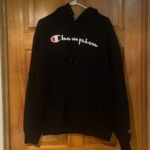 Mens Black medium Champions Hoodie